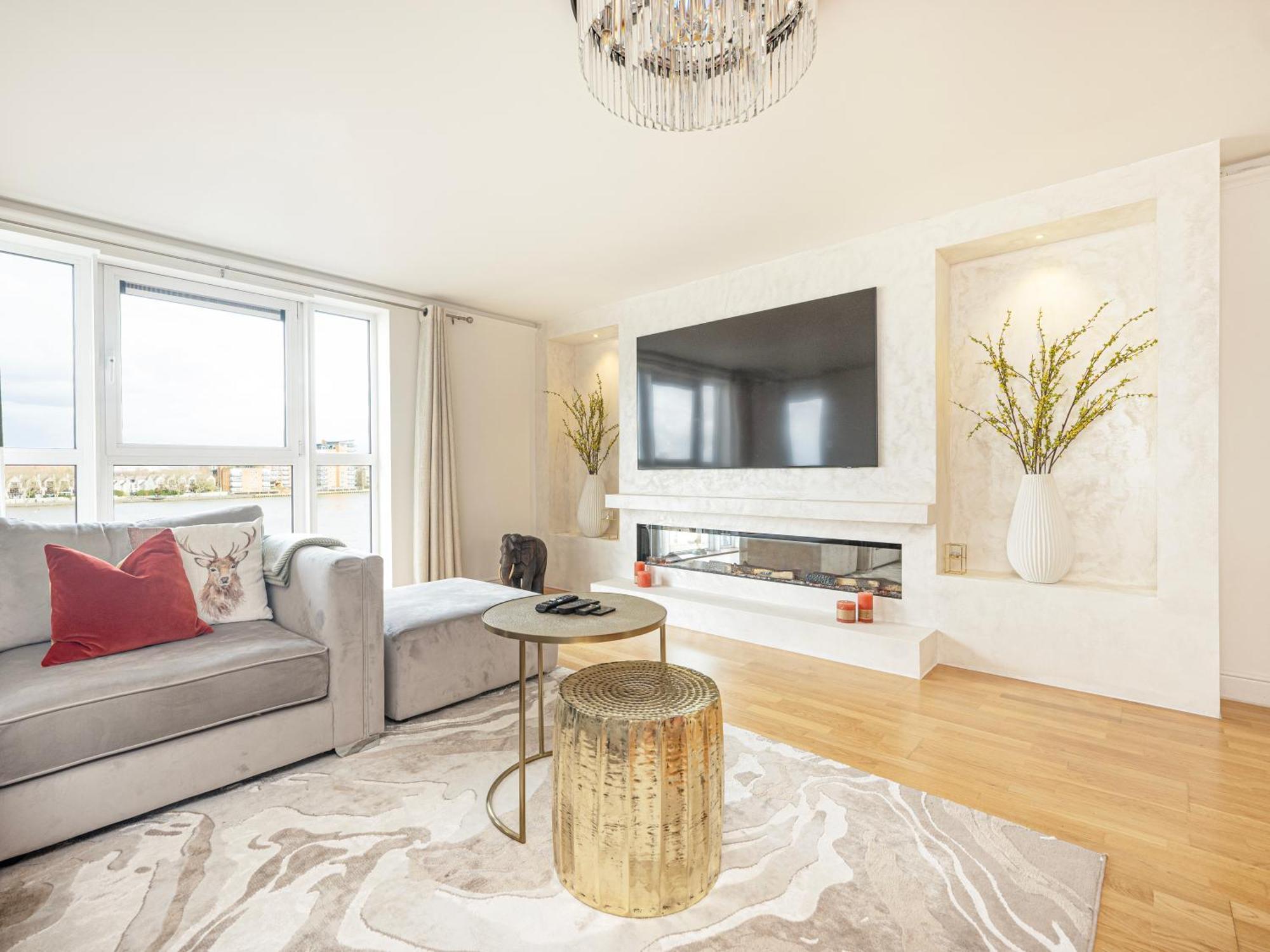 The View Greenwich - Luxury River Thames Apartment Londra Esterno foto